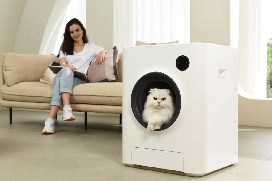 automatic litter box enclosure